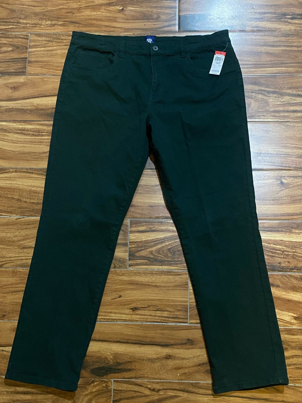 Men’s Route 66 Dark Green Casual Denim Pants